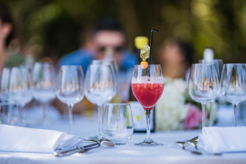 Cocktails et barman pour baby shower