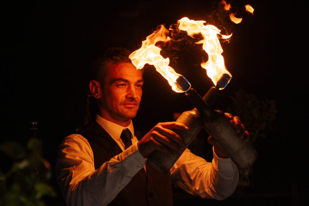 Inauguration avec des cocktails